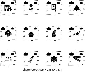 Set of 12 Quality icon for your project
