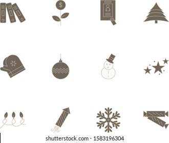 Set of 12 Quality icon for your project
