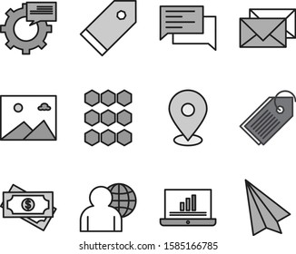 Set of 12 Quality icon for your project
