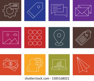 Set of 12 Quality icon for your project
