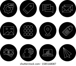 Set of 12 Quality icon for your project
