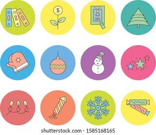 Set of 12 Quality icon for your project
