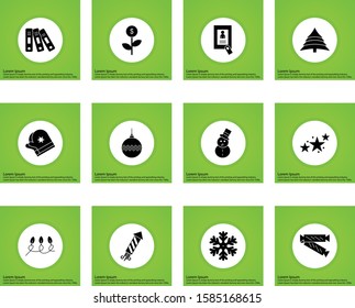 Set of 12 Quality icon for your project
