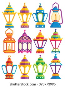 Set Of 12 Ramadan Lanterns 