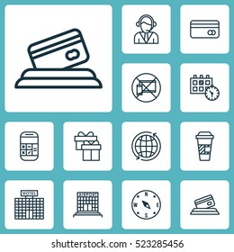 Set Of 12 Travel Icons. Can Be Used For Web, Mobile, UI And Infographic Design. Includes Elements Such As Around, Compass, Box And More.