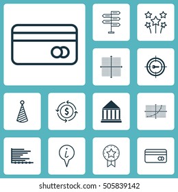 Set Of 12 Universal Editable Icons. Can Be Used For Web, Mobile And App Design. Includes Icons Such As Keyword Marketing, Money Recycle, Graphical Grid And More.