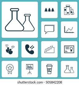 Set Of 12 Universal Editable Icons. Can Be Used For Web, Mobile And App Design. Includes Icons Such As Certificate, Present Badge, SEO Brainstorm And More.