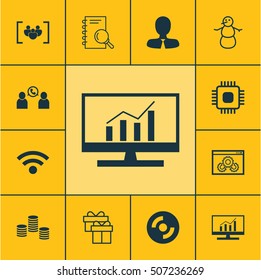 Set Of 12 Universal Editable Icons. Can Be Used For Web, Mobile And App Design. Includes Icons Such As Analysis, Questionnaire, Market Research And More.