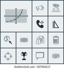 Set Of 12 Universal Editable Icons. Can Be Used For Web, Mobile And App Design. Includes Icons Such As PPC, Collaboration, Tournament And More.