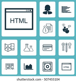 Set Of 12 Universal Editable Icons. Can Be Used For Web, Mobile And App Design. Includes Icons Such As SEO Brainstorm, Report, Music And More.