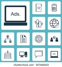 Set Of 12 Universal Editable Icons. Can Be Used For Web, Mobile And App Design. Includes Icons Such As Warranty, Curriculum Vitae, Digital Media And More.