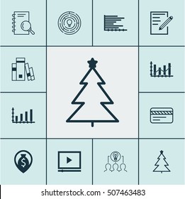 Set Of 12 Universal Editable Icons. Can Be Used For Web, Mobile And App Design. Includes Icons Such As Innovation, Analysis, Video Player And More.