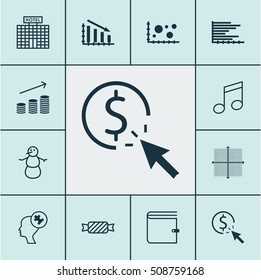 Set Of 12 Universal Editable Icons. Can Be Used For Web, Mobile And App Design. Includes Icons Such As Winter, Fail Graph, Hotel Construction And More.