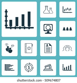 Set Of 12 Universal Editable Icons. Can Be Used For Web, Mobile And App Design. Includes Icons Such As Dynamics, Holiday Ornament, Credit Card And More.