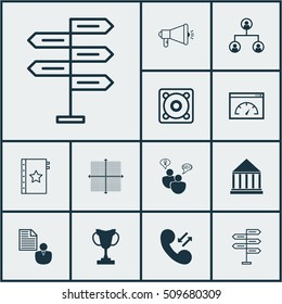 Set Of 12 Universal Editable Icons. Can Be Used For Web, Mobile And App Design. Includes Icons Such As Tournament, Loading Speed, Tree Structure And More.