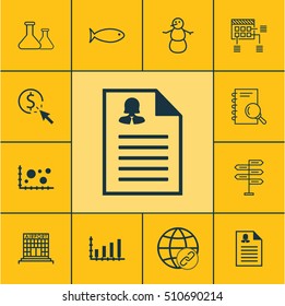 Set Of 12 Universal Editable Icons. Can Be Used For Web, Mobile And App Design. Includes Icons Such As Chemical, Fishing, Female Application And More.