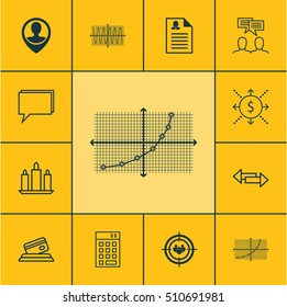 Set Of 12 Universal Editable Icons. Can Be Used For Web, Mobile And App Design. Includes Icons Such As Employee Location, Investment, Money And More.