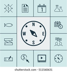 Set Of 12 Universal Editable Icons. Can Be Used For Web, Mobile And App Design. Includes Icons Such As Discussion, Video Player, Fishing And More.