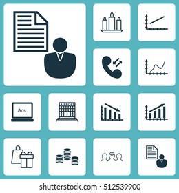 Set Of 12 Universal Editable Icons. Can Be Used For Web, Mobile And App Design. Includes Icons Such As Fail Graph, Money, Wax And More.