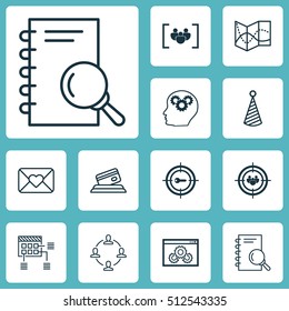 Set Of 12 Universal Editable Icons. Can Be Used For Web, Mobile And App Design. Includes Icons Such As Analysis, Questionnaire, Road Map And More.