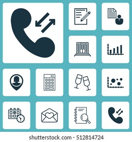 Set Of 12 Universal Editable Icons. Can Be Used For Web, Mobile And App Design. Includes Icons Such As Paper, Investment, Greeting Email And More.