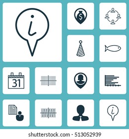 Set Of 12 Universal Editable Icons. Can Be Used For Web, Mobile And App Design. Includes Icons Such As Manager, Money Navigation, Sinus Graph And More.