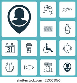 Set Of 12 Universal Editable Icons. Can Be Used For Web, Mobile And App Design. Includes Icons Such As Collaboration, Discussion, Coaching And More.