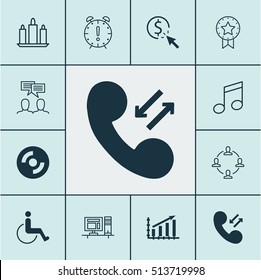 Set Of 12 Universal Editable Icons. Can Be Used For Web, Mobile And App Design. Includes Icons Such As Profit Graph, Accessibility, PPC And More.