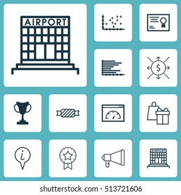 Set Of 12 Universal Editable Icons. Can Be Used For Web, Mobile And App Design. Includes Icons Such As Certificate, Loading Speed, Sweet And More.