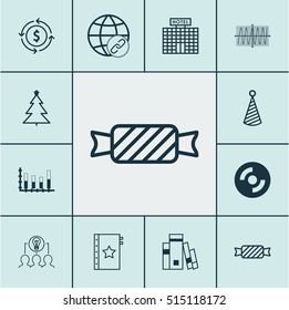 Set Of 12 Universal Editable Icons. Can Be Used For Web, Mobile And App Design. Includes Icons Such As Connectivity, Collaborative Solution, Warranty And More.