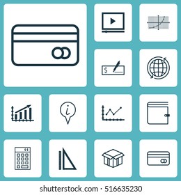 Set Of 12 Universal Editable Icons. Can Be Used For Web, Mobile And App Design. Includes Icons Such As Video Player, Measurement, Open Cardboard And More.