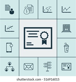 Set Of 12 Universal Editable Icons. Can Be Used For Web, Mobile And App Design. Includes Icons Such As Airport Construction, Changes Graph, Report And More.