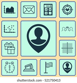 Set Of 12 Universal Editable Icons. Can Be Used For Web, Mobile And App Design. Includes Elements Such As Pin, Credit Card, Coaching And More.