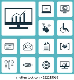 Set Of 12 Universal Editable Icons. Can Be Used For Web, Mobile And App Design. Includes Elements Such As Focus Group, Decision Making, Female Application And More.