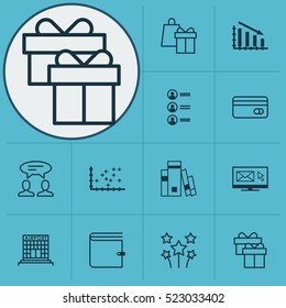 Set Of 12 Universal Editable Icons. Can Be Used For Web, Mobile And App Design. Includes Elements Such As Job Applicants, Airport Construction, Plastic Card And More.