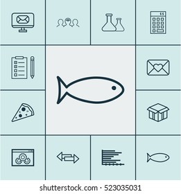 Set Of 12 Universal Editable Icons. Can Be Used For Web, Mobile And App Design. Includes Elements Such As Chemical, Celebration Letter, Reminder And More.