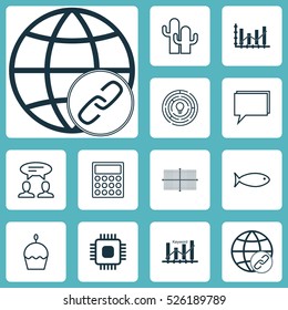 Set Of 12 Universal Editable Icons. Can Be Used For Web, Mobile And App Design. Includes Elements Such As Birthday Cake, Keyword Optimisation, Cacti And More.