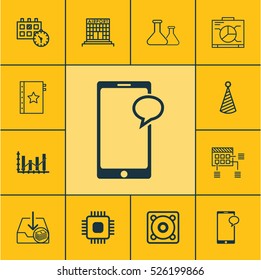 Set Of 12 Universal Editable Icons. Can Be Used For Web, Mobile And App Design. Includes Elements Such As Warranty, Chip, Board And More.