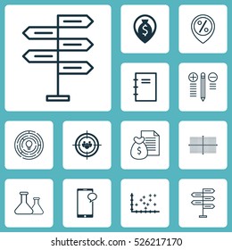Set Of 12 Universal Editable Icons. Can Be Used For Web, Mobile And App Design. Includes Elements Such As Chemical, Innovation, Square Diagram And More.