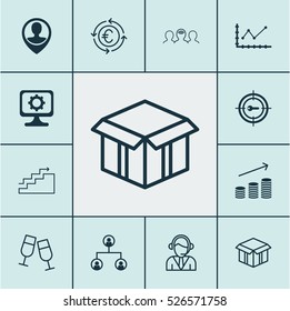 Set Of 12 Universal Editable Icons. Can Be Used For Web, Mobile And App Design. Includes Elements Such As Tree Structure, Growth, Coaching And More.
