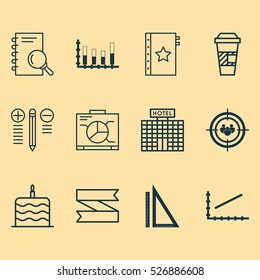 Set Of 12 Universal Editable Icons. Can Be Used For Web, Mobile And App Design. Includes Elements Such As Warranty, Focus Group, Analysis And More.