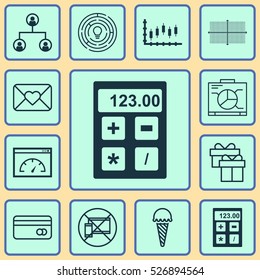 Set Of 12 Universal Editable Icons. Can Be Used For Web, Mobile And App Design. Includes Elements Such As Plastic Card, Present, Frozen Food And More.