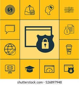 Set Of 12 Universal Editable Icons. Can Be Used For Web, Mobile And App Design. Includes Elements Such As Email, Paid Upload, Connectivity And More.