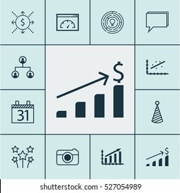 Set Of 12 Universal Editable Icons. Can Be Used For Web, Mobile And App Design. Includes Elements Such As Conference, Tree Structure, Street And More.