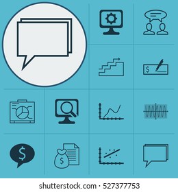 Set Of 12 Universal Editable Icons. Can Be Used For Web, Mobile And App Design. Includes Elements Such As Bank Payment, Analytics, Report And More.