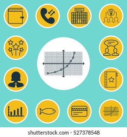 Set Of 12 Universal Editable Icons. Can Be Used For Web, Mobile And App Design. Includes Elements Such As Cellular Data, Wallet, Collaborative Solution And More.