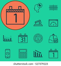 Set Of 12 Universal Editable Icons. Can Be Used For Web, Mobile And App Design. Includes Elements Such As Credit Card, Paid Upload, Innovation And More.