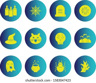 Set Of 12 Universal Icons For Mobile Application and websites

