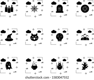 Set Of 12 Universal Icons For Mobile Application and websites
