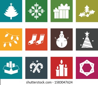 Set Of 12 Universal Icons For Mobile Application and websites
